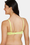 Zivame Beautiful Basics Padded Non Wired 3/4th Coverage T-Shirt Bra - Wild Lime — thumbnail 2